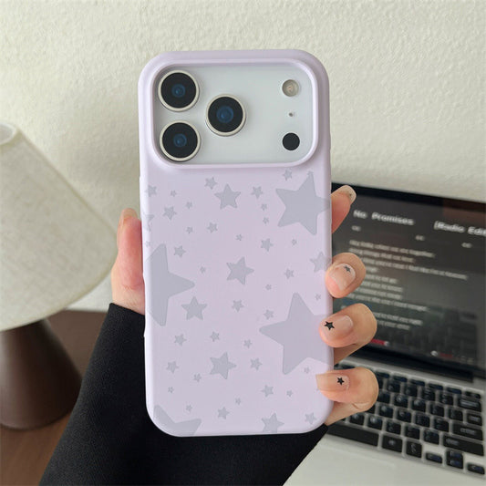 Star cartoon silicone Phone case compatible for iPhone 17promax 15promax 16promax 14promax 13 back cover anti-fall