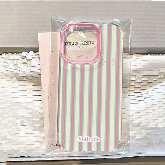 Sarung Telefon, Jalur Minimalis, Sesuai untukiPhone 17 / 16 / 15 / 14 13, Sarung PelindungiPhone 15 Pro Max, Rintangan J