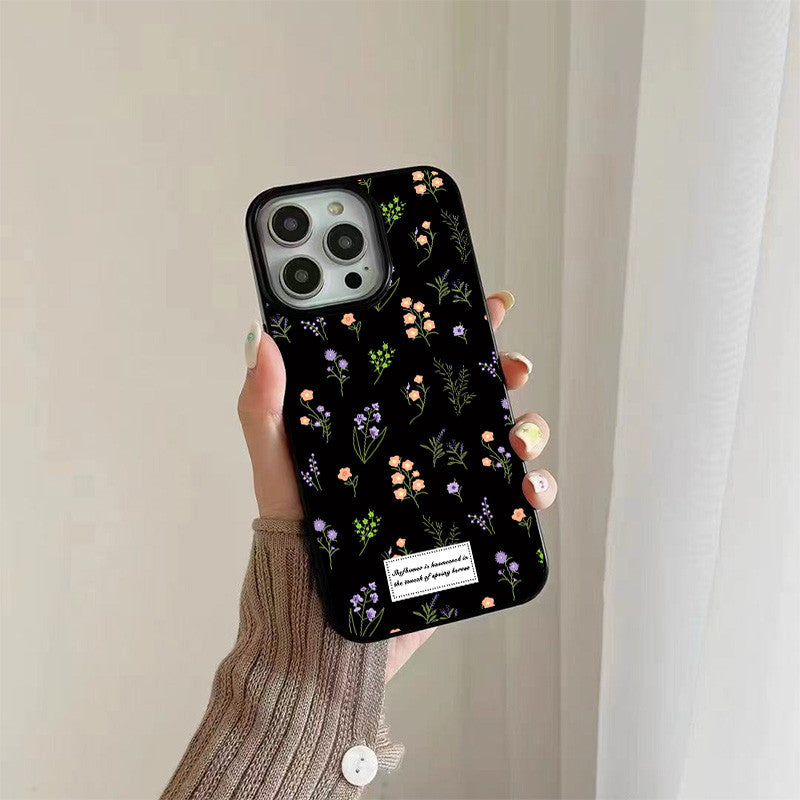 Spring Fashion Floral Glossy iPhone 13 Case for iPhone 17 AIR 16 14 11 12 13 15 Pro Max 14 15 8 7 16 Plus XS X XR SE