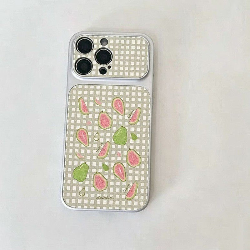 Sarung kulit pelindung bercorak tomato. Sesuai dengan iPhone 17, 14, 11, 13, 16, 12, 15 Pro Max, 14, 16, 15 Plus.