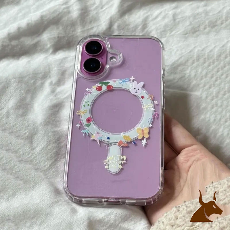 Sarung Telefon Bimbit Reka Bentuk GraffitiBulatan Sesuai untuk Apple iPhone 17 15 16 12iPhone1113 14ProMax Lutsinar