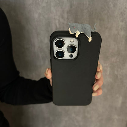 Sarung Telefon Tekstur Kulit Kucing Berbaring 3D Kartun untuk iPhone 11, 13, 15, 12, XR, 14, 16 Pro, XS Max, 13pro, 14pr