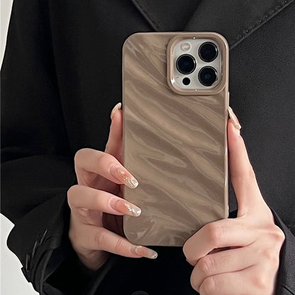 Phone Case Compatible for iPhone 17 16 15 Pro Max Casing iPhone 14 13 12 11 Pro Max X XR XS MAX 7 Luxury 3D Silk Wavy Pa