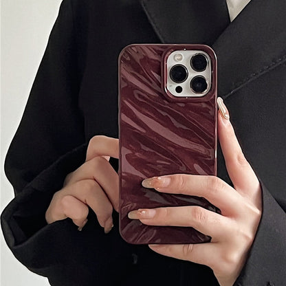 Phone Case Compatible for iPhone 17 16 15 Pro Max Casing iPhone 14 13 12 11 Pro Max X XR XS MAX 7 Luxury 3D Silk Wavy Pa