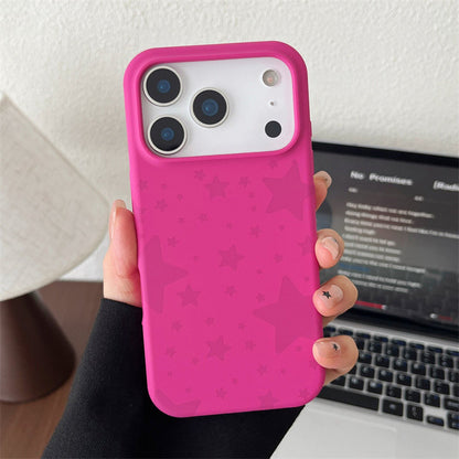 Star cartoon silicone Phone case compatible for iPhone 17promax 15promax 16promax 14promax 13 back cover anti-fall