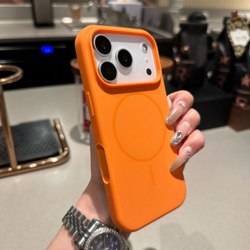 New Liquid Silicone Magsafe Phone Case Shockproof Soft Protective Cover for iPhone 17 Pro / iPhone 16 / iPhone 15 Full Protection Simple Casing