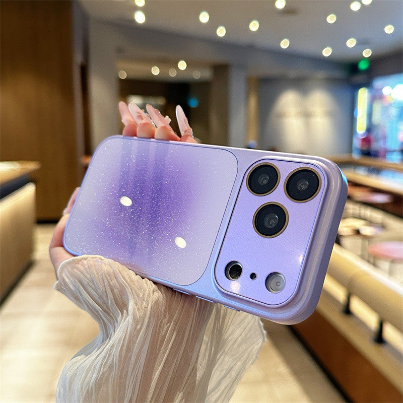 Gradient blurred large window Phone case compatible for iPhone 17promax 15promax 16promax 14promax 13promax back cover anti-fall