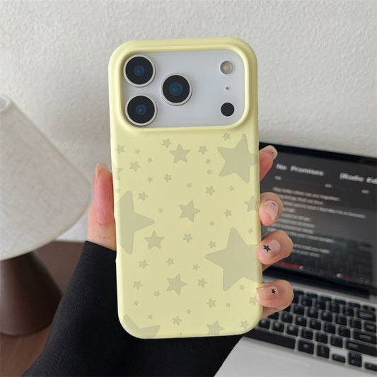 Star cartoon silicone Phone case compatible for iPhone 17promax 15promax 16promax 14promax 13 back cover anti-fall