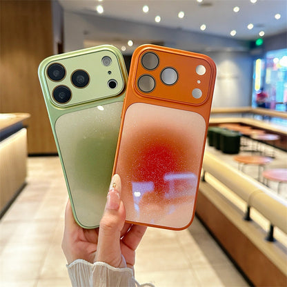 Gradient blurred large window Phone case compatible for iPhone 17promax 15promax 16promax 14promax 13promax back cover anti-fall