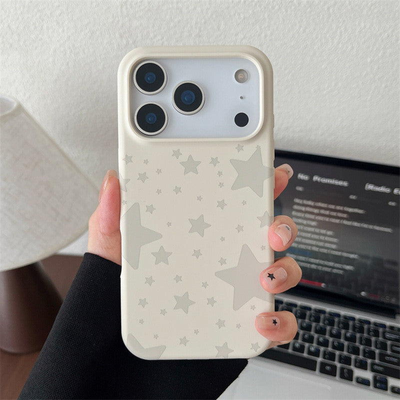 Star cartoon silicone Phone case compatible for iPhone 17promax 15promax 16promax 14promax 13 back cover anti-fall