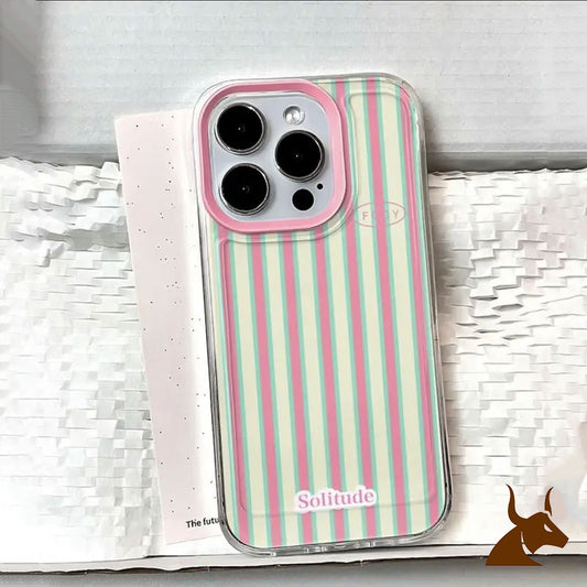 Sarung Telefon, Jalur Minimalis, Sesuai untukiPhone 17 / 16 / 15 / 14 13, Sarung PelindungiPhone 15 Pro Max, Rintangan J