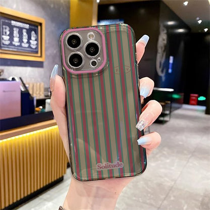 Sarung Telefon, Jalur Minimalis, Sesuai untukiPhone 17 / 16 / 15 / 14 13, Sarung PelindungiPhone 15 Pro Max, Rintangan J