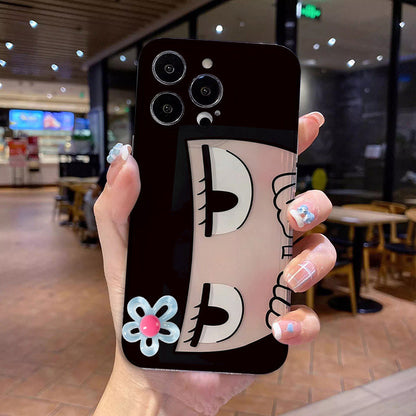 Case HP Kompatibel Untuk IPhone 15 11 16 13 12 14 Pro Max XR 16Plus 7Plus 8Plus X XS Max 14 8 7 15 Plus Pasangan Bunga G