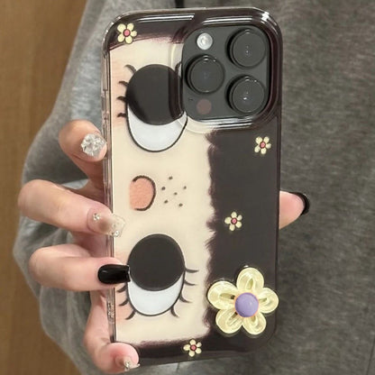 Case HP Kompatibel Untuk IPhone 15 11 16 13 12 14 Pro Max XR 16Plus 7Plus 8Plus X XS Max 14 8 7 15 Plus Pasangan Bunga G