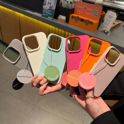 Leather Soft TPU case in candy colors, simple. Also available for iPhone 11 15 14 13 12 16 Pro max XS XR 7 Plus 8 Plus