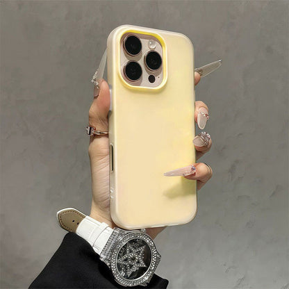 Case for iPhone 11 17 12 13 16 14 Pro Max 15 16 7 14 8 Plus XS X XR Max Advanced Simple Fresh Color 2 in 1 Soft Cover