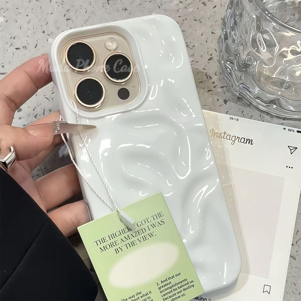 Sarung seperti meteorit berkedut, beralun, cantik. Untuk iPhone 16, 15, 13 12 11, 6 7, 8 plus, Pro, Promax, X, XR, XS.