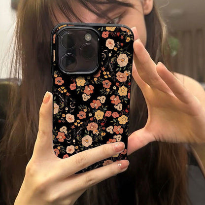 Spring Fashion Floral Glossy iPhone 13 Case for iPhone 17 AIR 16 14 11 12 13 15 Pro Max 14 15 8 7 16 Plus XS X XR SE