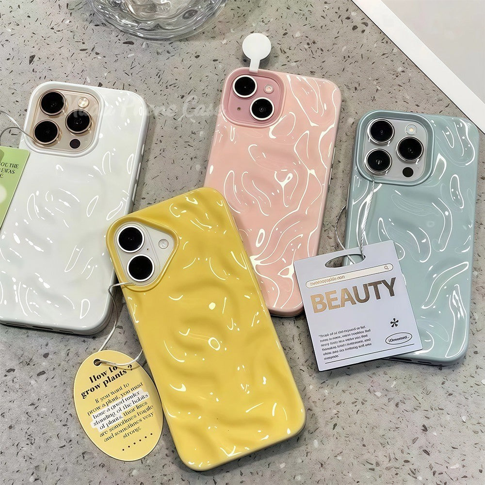 Sarung seperti meteorit berkedut, beralun, cantik. Untuk iPhone 16, 15, 13 12 11, 6 7, 8 plus, Pro, Promax, X, XR, XS.