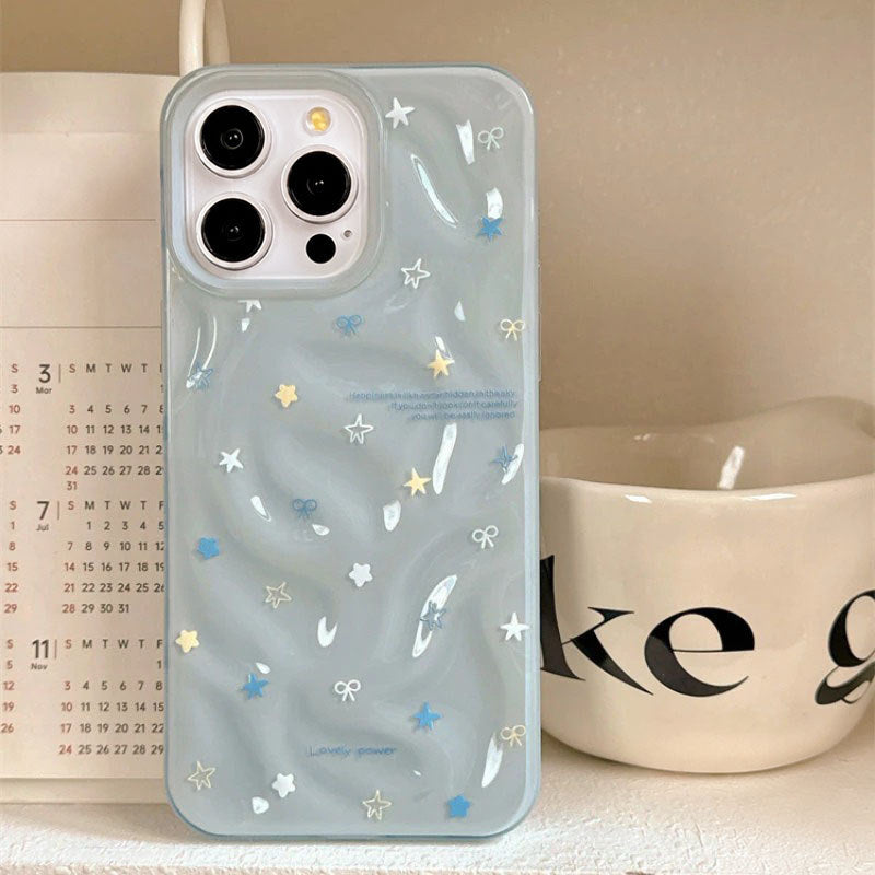 Simple Stars Cartoon Phone Case - Soft Case for iPhone 11,15, 14, 13, 12, 11 Pro Max,Pro, X, XR, XS Max, 7, 8 Plus,