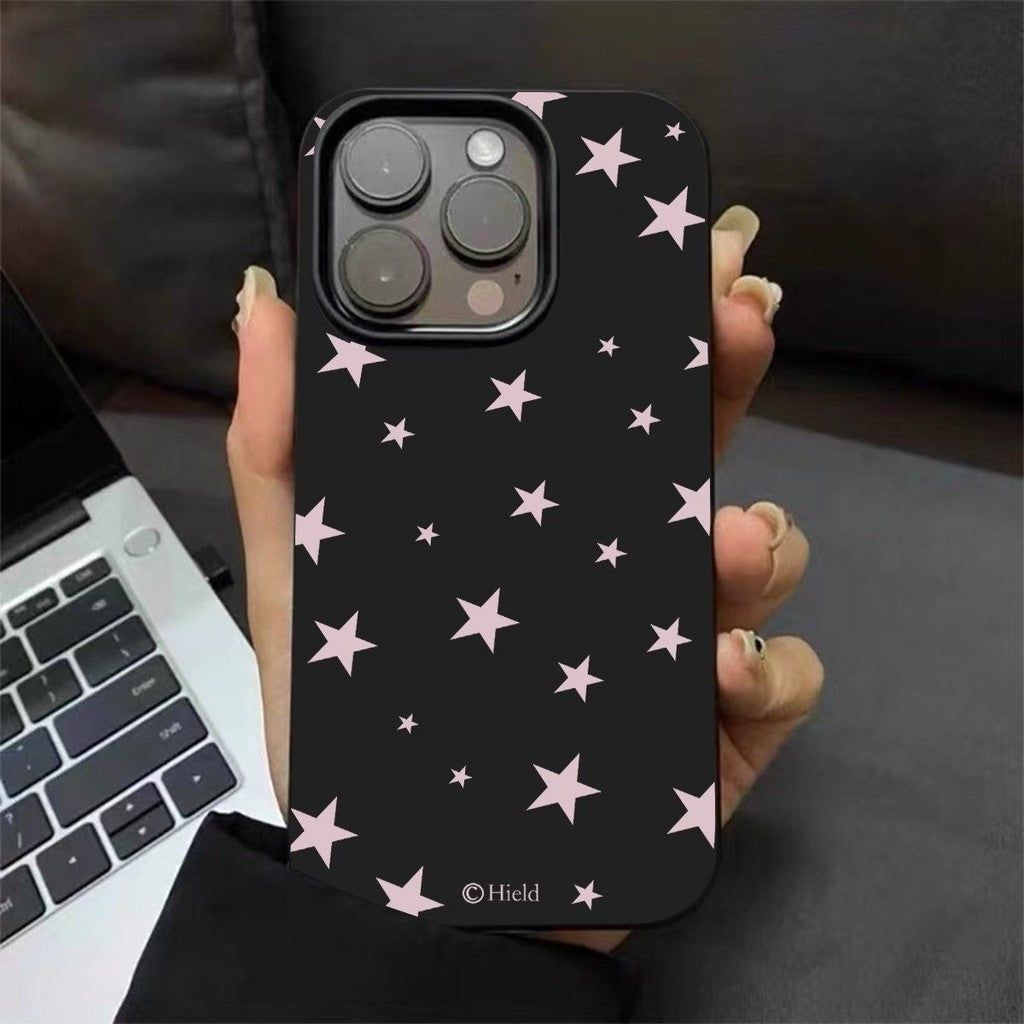 Sarung iPhone 16 17 11 13 15 12 14 Pro Max 16 14 15 Max 15 Pro. Kemasan berkilat, reka bentuk polkadot yang comel
