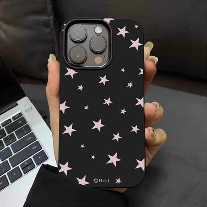 Sarung iPhone 16 17 11 13 15 12 14 Pro Max 16 14 15 Max 15 Pro. Kemasan berkilat, reka bentuk polkadot yang comel