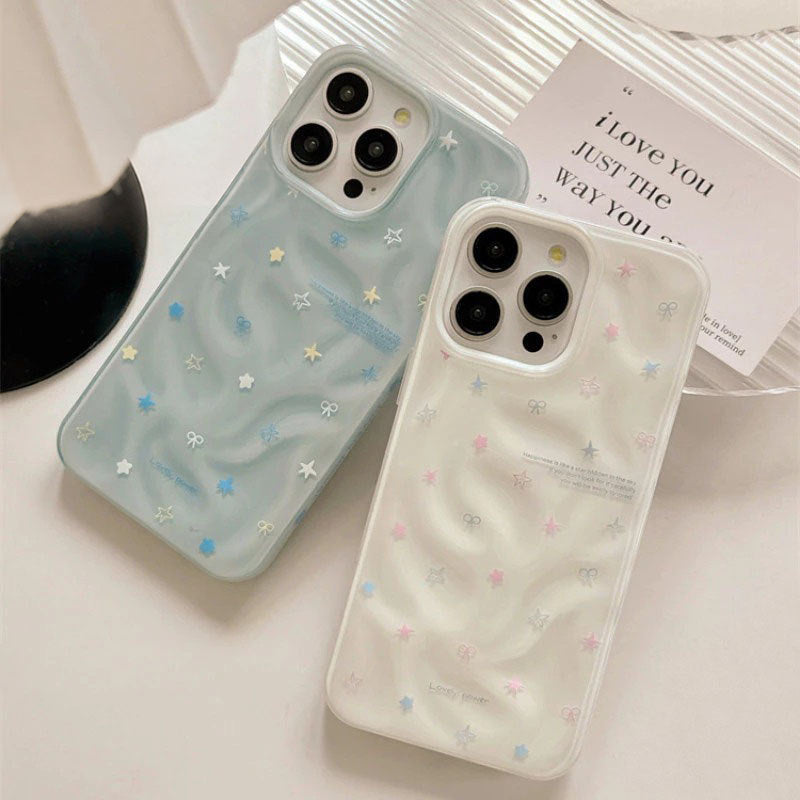 Simple Stars Cartoon Phone Case - Soft Case for iPhone 11,15, 14, 13, 12, 11 Pro Max,Pro, X, XR, XS Max, 7, 8 Plus,