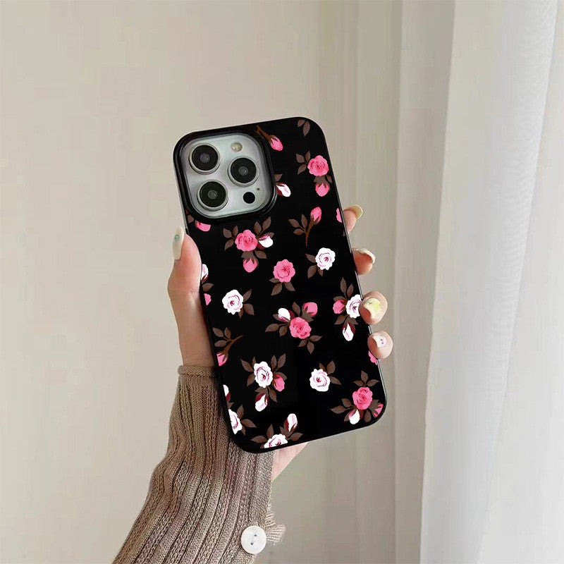 Spring Fashion Floral Glossy iPhone 13 Case for iPhone 17 AIR 16 14 11 12 13 15 Pro Max 14 15 8 7 16 Plus XS X XR SE