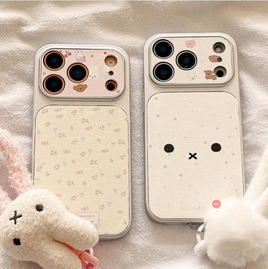 Miffy cartoon phone case for iPhone series niche 16 days and South Korea 13 women 14 windows 17 all-inclusive anti-drop