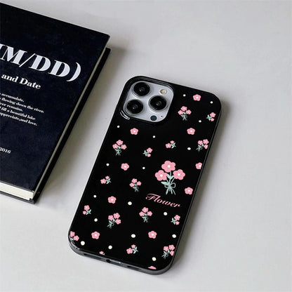 Sarung iPhone 16 17 11 13 15 12 14 Pro Max 16 14 15 Max 15 Pro. Kemasan berkilat, reka bentuk polkadot yang comel
