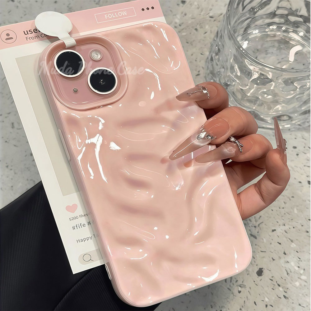 Sarung seperti meteorit berkedut, beralun, cantik. Untuk iPhone 16, 15, 13 12 11, 6 7, 8 plus, Pro, Promax, X, XR, XS.