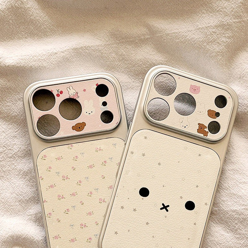 Miffy cartoon phone case for iPhone series niche 16 days and South Korea 13 women 14 windows 17 all-inclusive anti-drop