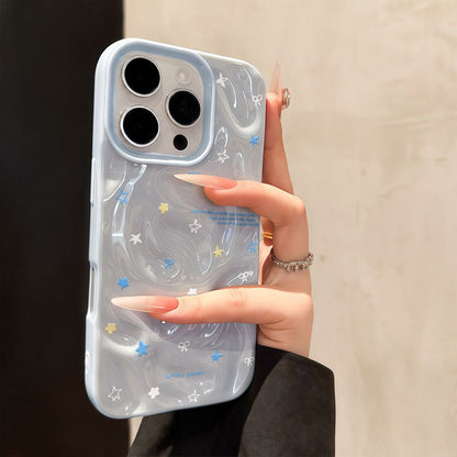 Simple Stars Cartoon Phone Case - Soft Case for iPhone 11,15, 14, 13, 12, 11 Pro Max,Pro, X, XR, XS Max, 7, 8 Plus,